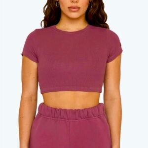 NWT SET Active Form Crop - Canyon Color